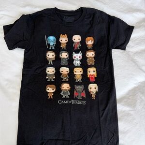 Black Game of Thrones Graphic T-Shirt